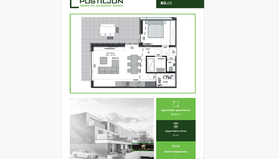 Appartement te huur in Kruisem